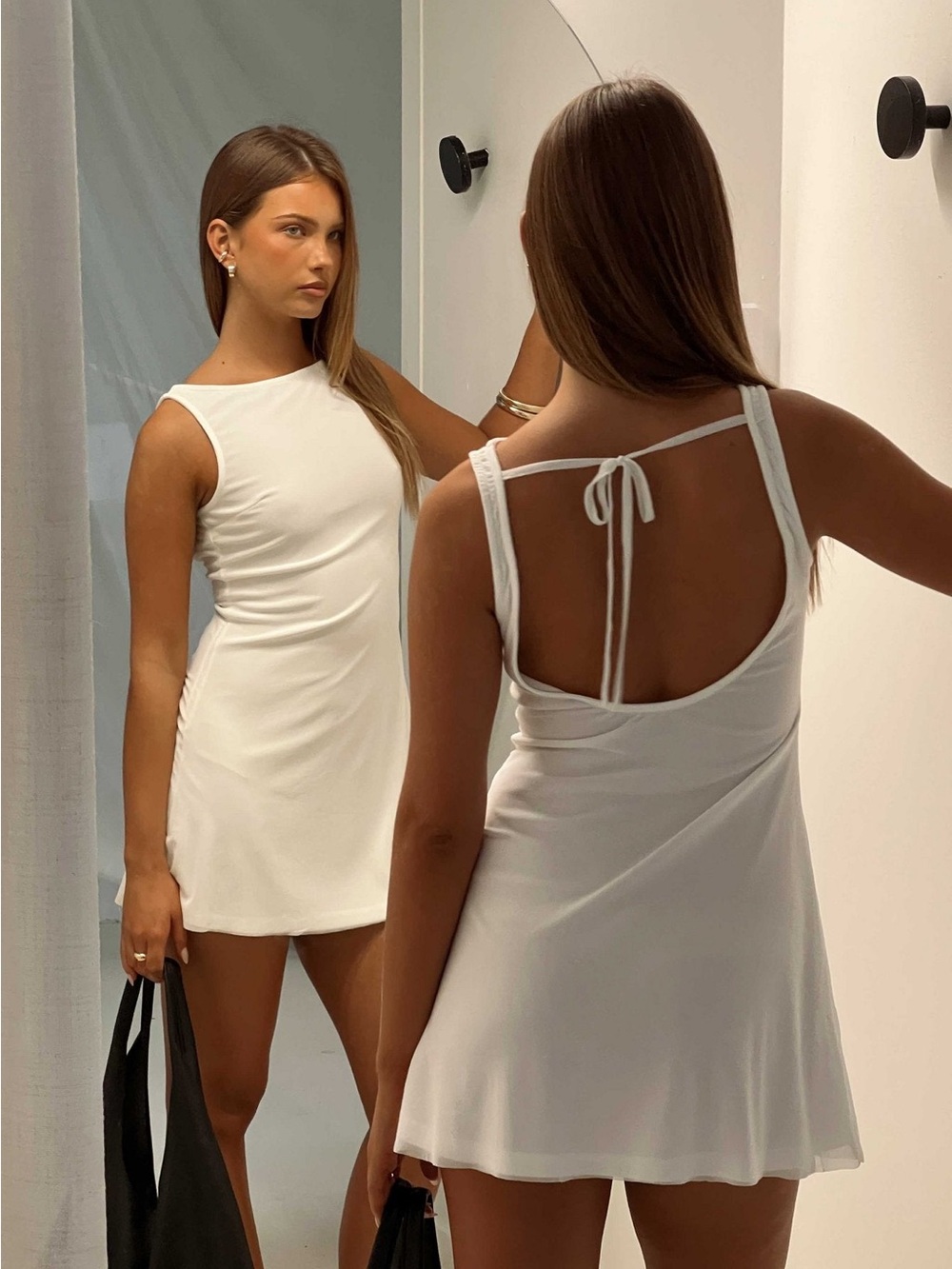 Princess Polly White Sleeveless Mini Dress - Picture 3 of 9